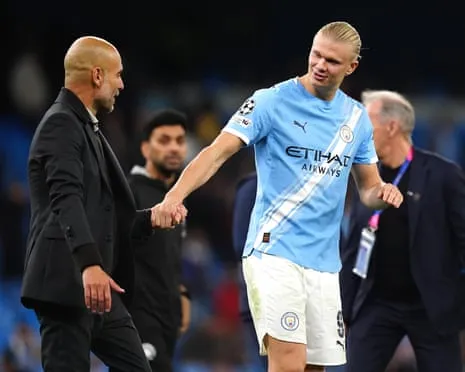 Haaland Joins Elite UCL 50-Goal Club, Praised by Pep as Ronaldo and Lionel Messi's Equal
