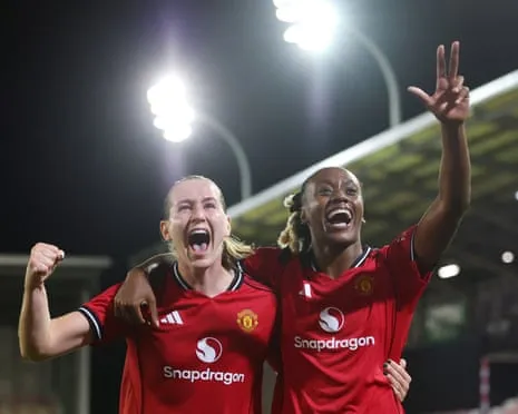 E. Terland's Hat-Trick Sends United Into Women's Champions League Main Draw